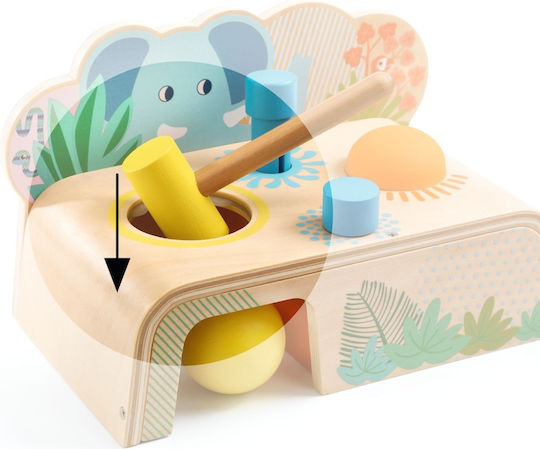 Djeco Wooden Hammering Toy for 18+ Months
