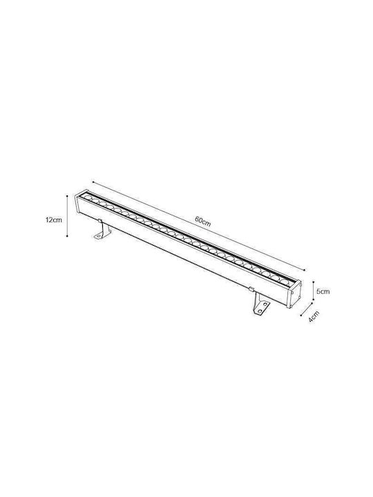 Inlight Φωτιστικό LED Wall Washer 24W 60cm