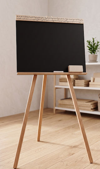 Klemys Collection Tablă Neagră De Podea 50x40 cm