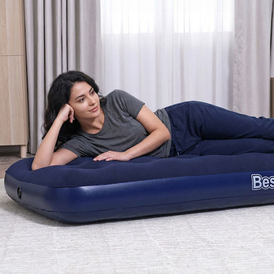 Mercaton Camping-Luftmatratzen Einzel 185x76x22cm Blau
