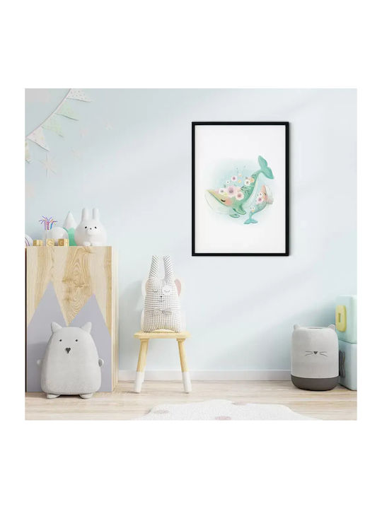 Παιδική Αφίσα Little Whale 50x40εκ.