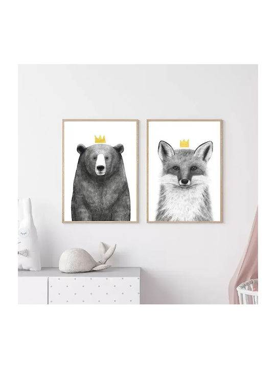 Παιδική Αφίσα Queen Fox 50x40εκ.