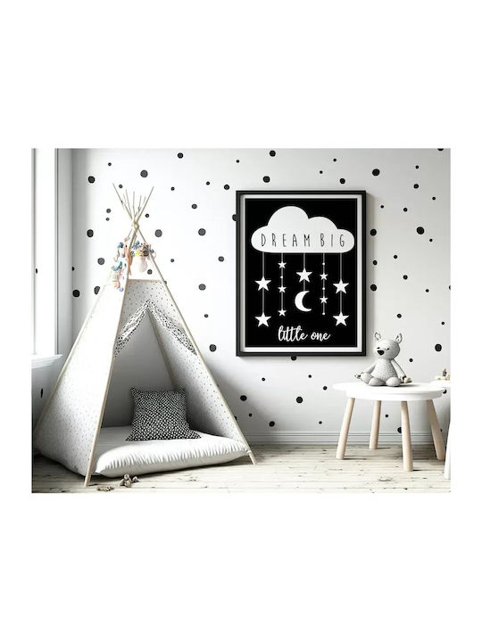 Παιδική Αφίσα Με Συννεφάκι Dream Big 50x40εκ.