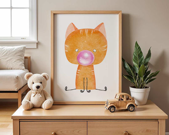 Παιδική Αφίσα Little Cat 50x40εκ.