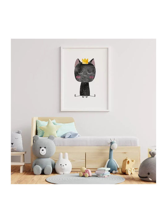 Παιδική Αφίσα Little Queen Cat 50x40εκ.
