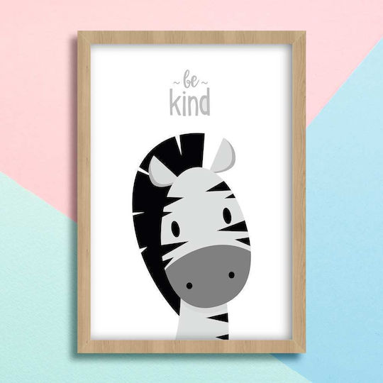 Kinderposter Zebra 50x40cm