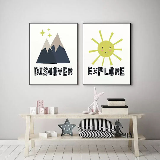 Παιδική Αφίσα Με Βουνά Discover 50x40εκ.