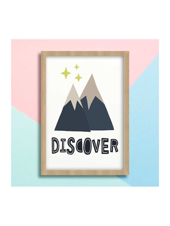 Poster Pentru Copii Cu Munți Discover 50x40cm