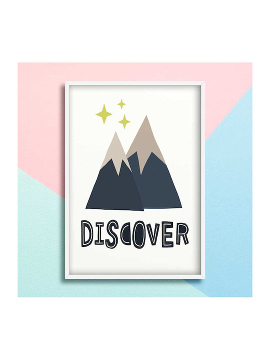 Poster Pentru Copii Cu Munți Discover 50x40cm