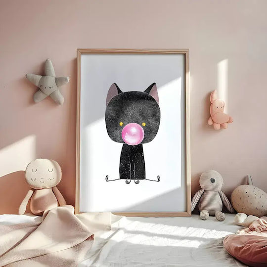 Παιδική Αφίσα Little Black Cat 50x40εκ.