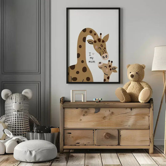 Poster Pentru Copii Giraffe Love 50x40cm