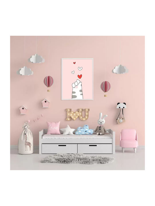 Παιδική Αφίσα Cat Paw 50x40εκ.