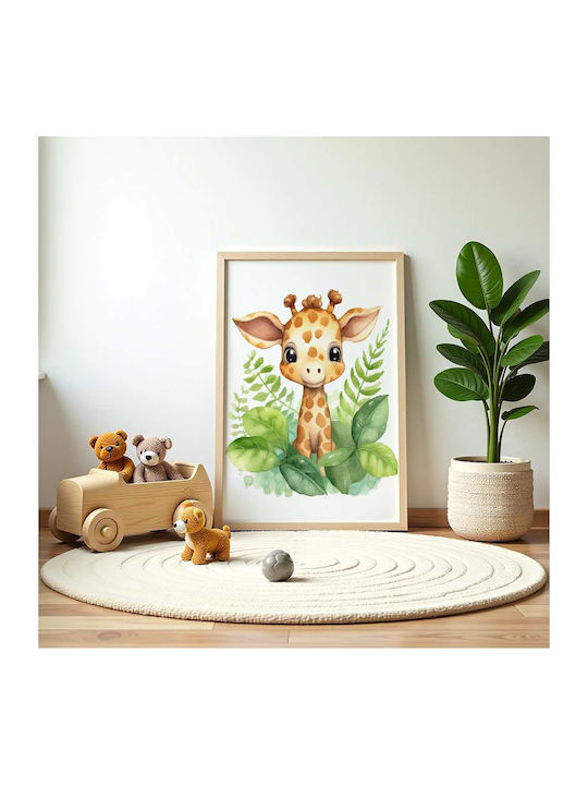 Kids Poster Little Giraffe 50x40cm