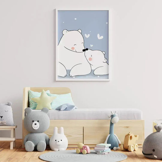 Παιδική Αφίσα Happy Bears 50x40εκ.