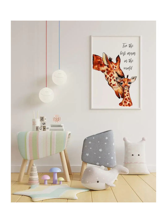Παιδική Αφίσα Best Giraffe Mom 50x40εκ.