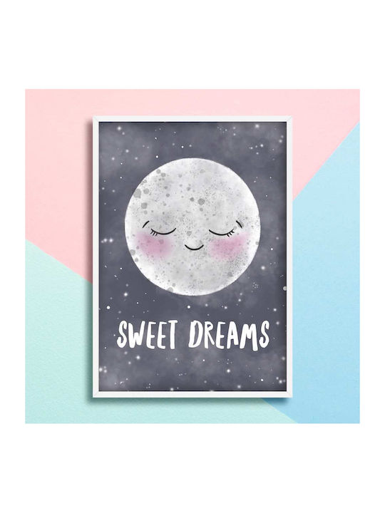 Kinderposter Mondchen Sweet Dreams 50x40cm