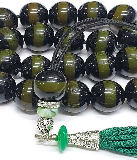 Roloi Komboloi Worry Beads with 21 Beads Made of Resin Length 31cm Multicolour