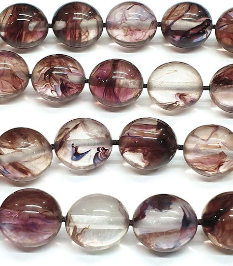 Roloi Komboloi Worry Beads with 33 Beads Made of Resin Length 41cm Multicolour