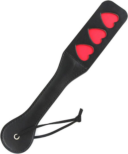 Smd Hurts Fetish Spanking Paddle Series Bdsm Imprint Spanking Paddle Faux Leather 32cm Black Red