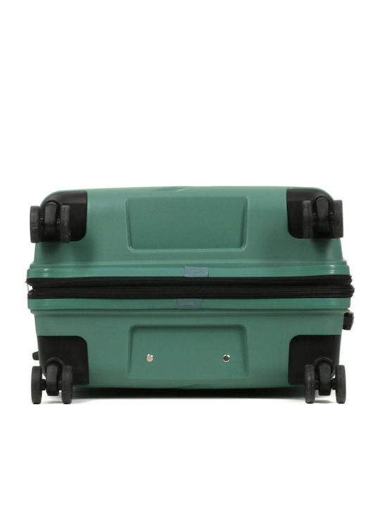 WORLDLINE Valiză de Călătorie Medie Dura Verde cu Înălțimea de 65 cm