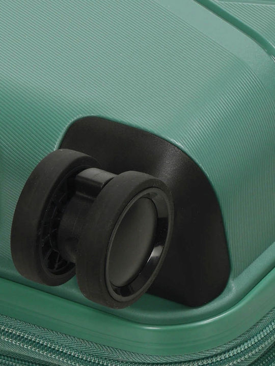 WORLDLINE Valiză de Călătorie Medie Dura Verde cu Înălțimea de 65 cm
