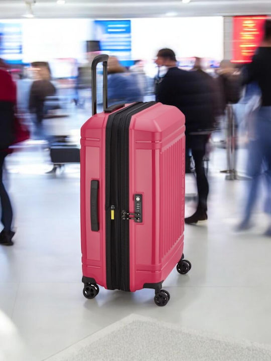 Delsey Lutece Se Medium Hard Suitcase Magenta Height 69cm