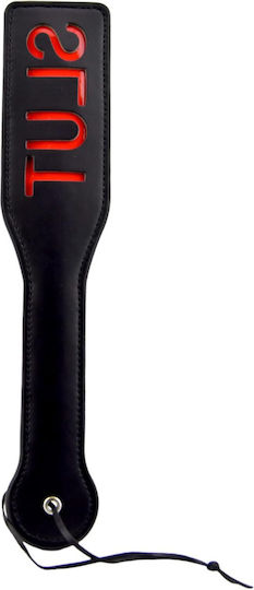 Smd Sluted Fetish Spanking Paddle Series Bdsm Imprint Spanking Paddle Faux Leather 32cm Black
