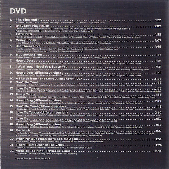 Elvis Presley Love Me Tender CD Μουσικής