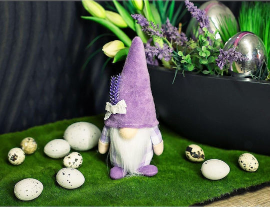 Saska Garden Christmas Plastic Figure Purple Dwarf Height 20cm