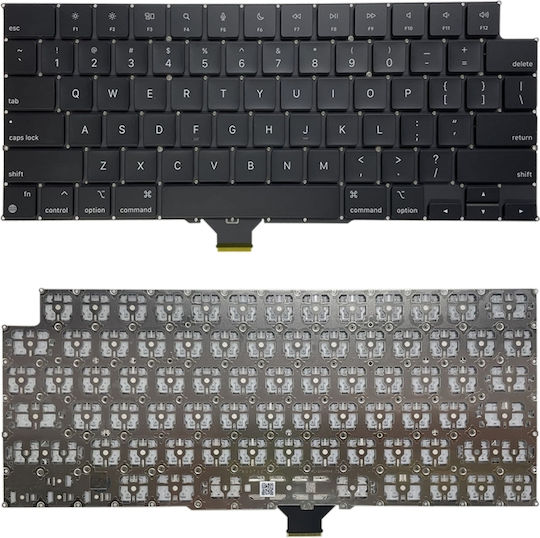Клавиатура Apple MacBook Pro 14" & 16" 2021-2025 A2442 A2485 US QWERTY Хоризонтален Enter