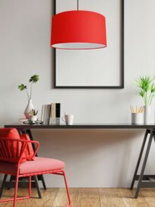 Lampshade Floor Hanging Lamp Red 40 Cm