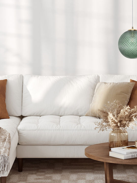 Cannes Green Glass Shade Ball 25cm