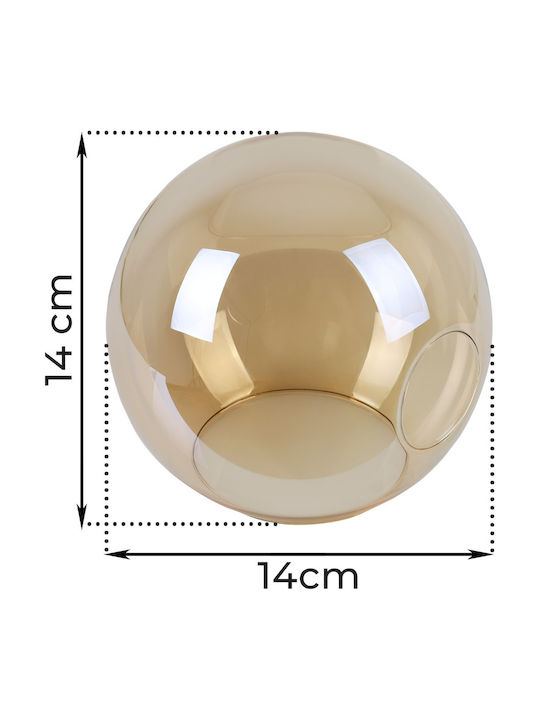 Abajur Ring Galben Miere 14cm