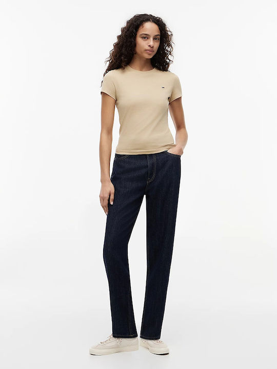 Tjw C-Hals Damen T-Shirt Beige