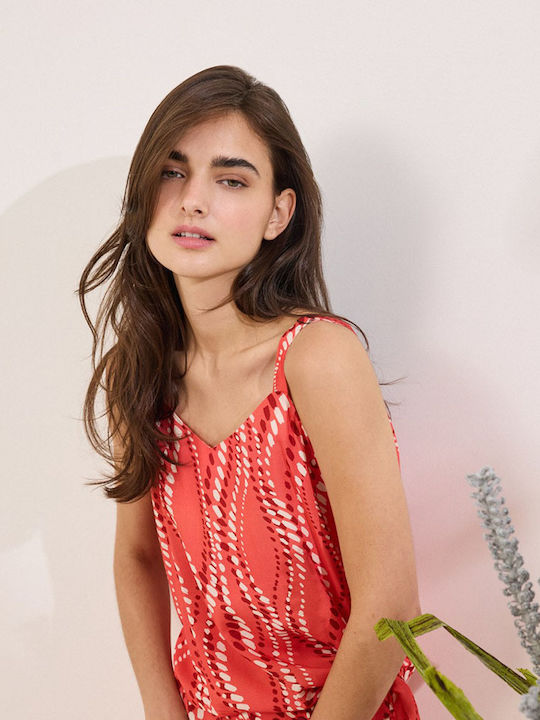 Damen Bluse Koralle
