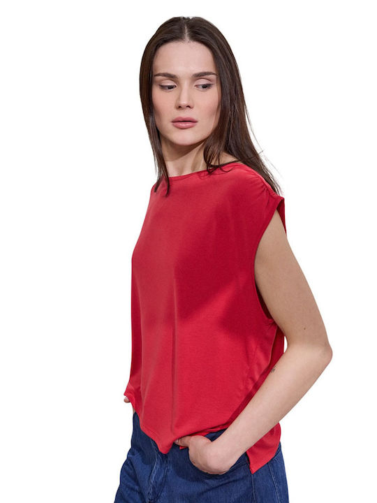 Damen Bluse Koralle