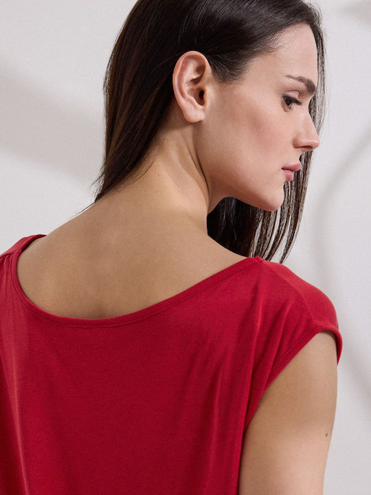 Damen Bluse Koralle