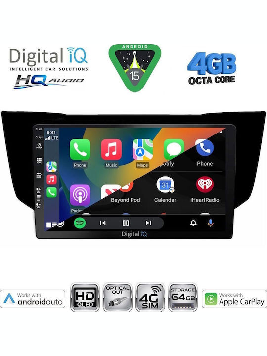 Digital IQ Car Audio System for Lexus RX300 2003-2008 Bluetooth USB WiFi GPS Apple CarPlay Android Auto with 9" Touch Screen
