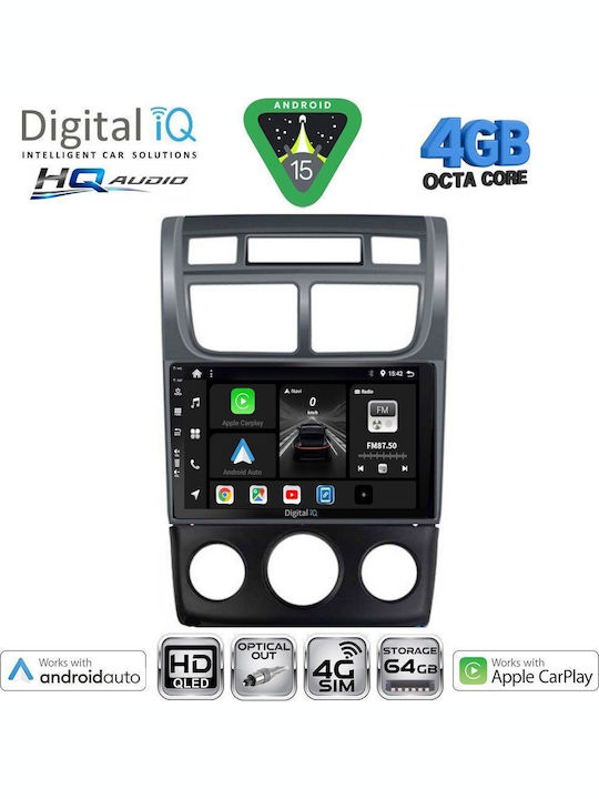 Digital IQ Car Audio System for Kia Soul 2008-2013 (Bluetooth/USB/WiFi/GPS/Apple CarPlay/Android Auto) with 9" Touch Screen