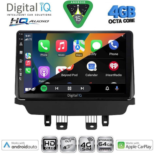 Digital IQ Ηχοσύστημα Αυτοκινήτου για Mazda CX-3 2014-2023 (Bluetooth/USB/WiFi/GPS/Apple-Carplay/Android-Auto) με Οθόνη Αφής 9"