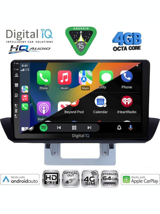 Digital IQ Car Audio System for Mazda BT-50 2012-2019 (Bluetooth/USB/WiFi/GPS/Apple CarPlay/Android Auto) with 9" Touch Screen
