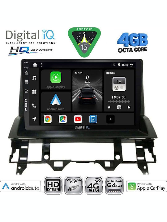 Digital IQ Ηχοσύστημα Αυτοκινήτου για Mazda 5 2004-2010 (Bluetooth/USB/WiFi/GPS/Apple-Carplay/Android-Auto) με Οθόνη Αφής 9"