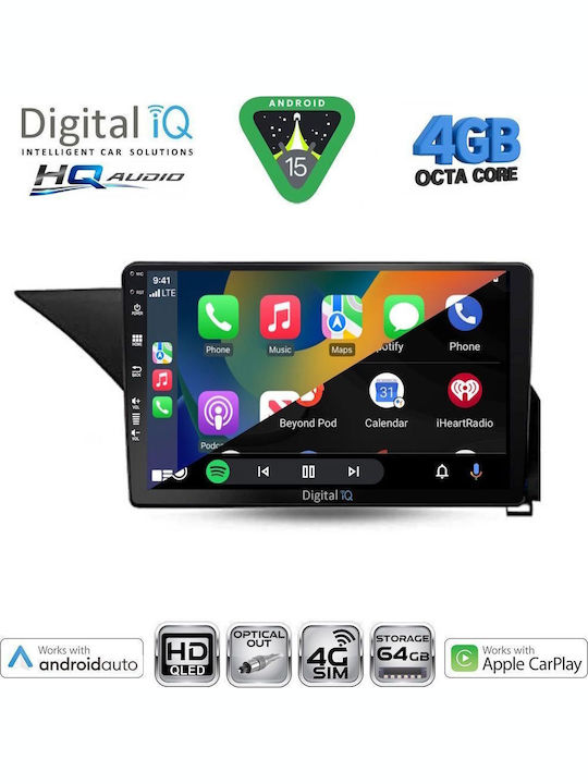 Digital IQ Car Audio System for Mercedes-Benz E Class 2009-2016 Bluetooth USB WiFi GPS Apple CarPlay Android Auto with 10" Touch Screen