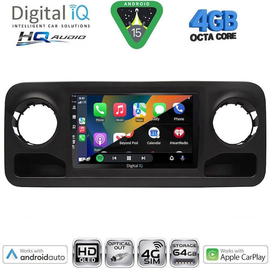 Digital IQ Автомобилна Аудио Система за Mercedes-Benz Vito / Viano 2003-2007 (Bluetooth/USB/Wi-Fi/GPS/Apple CarPlay/Android Auto) с Touch Screen 10"