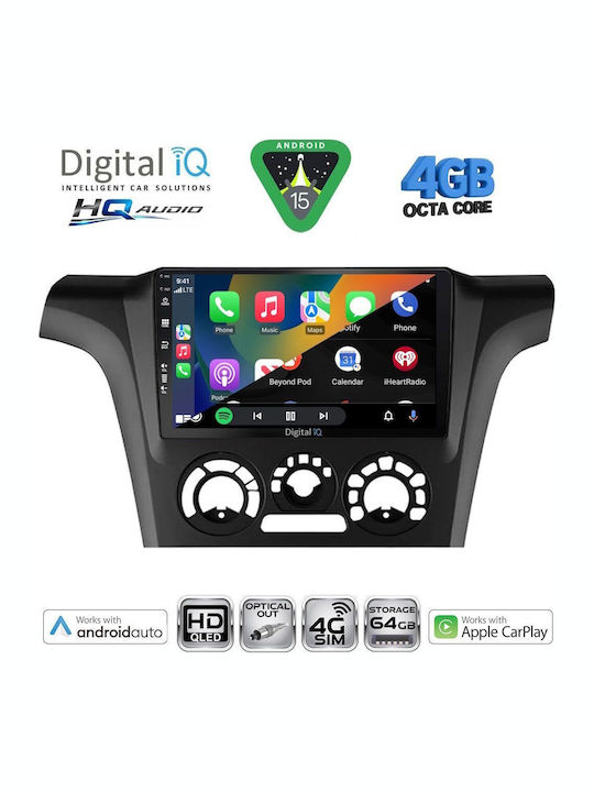 Digital IQ Car Audio System for Mitsubishi Outlander 2020-2022 Bluetooth USB WiFi GPS Apple CarPlay Android Auto with 10" Touch Screen