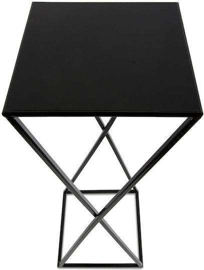 HowHomely Suport Pentru Plante Negru 24x24x70cm