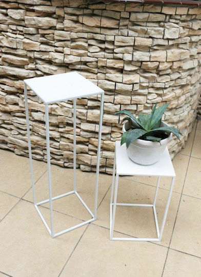HowHomely White Plant Stand 24x24x70cm