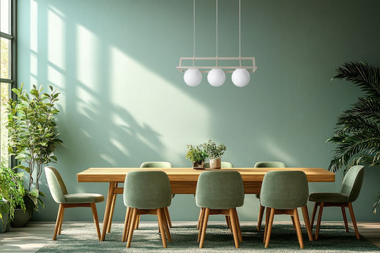 Light Home Κρεμαστό Φωτιστικό Χρυσό με Ντουί E14