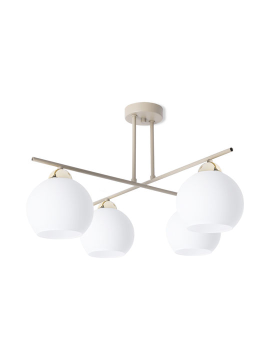 Light Home Gold Deckenleuchte mit E27 Lampenbirnensockel