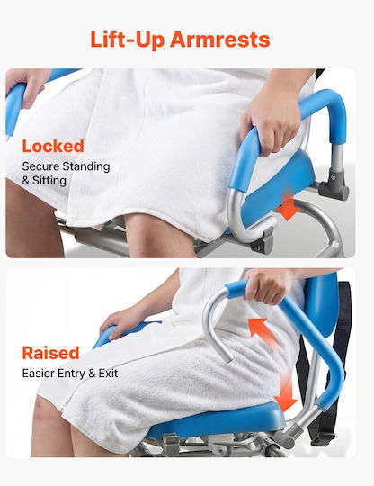 Vevor Toilet Chair with Backrest YDSYGZYTLSLKQ2ETA001V0